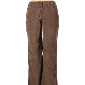 Talbots Petite Brown Corduroy Pants Cords Mid Rise